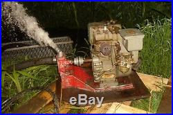 Vtg CLINTON 3.5 HP Gas Engine 404 0100 Horizontal Shaft L R H Labaw Pump Go Kart