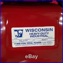 Wisconsin HD Heavy Duty Industrial Engine WE2708007 2 1/4 Shaft 8HP Gas General