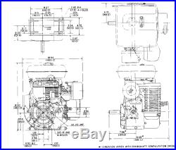 Wisconsin HD Heavy Duty Industrial Engine WE2708007 2 1/4 Shaft 8HP Gas General